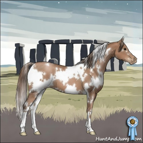 Horse Color:White Spotted Black Pearl 