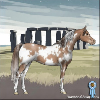 Horse Color:White Spotted Black Pearl 