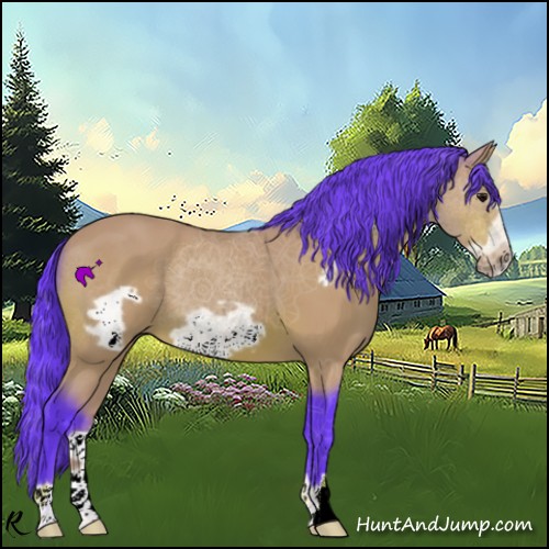 Horse Color:Watercolor Bay Frame 