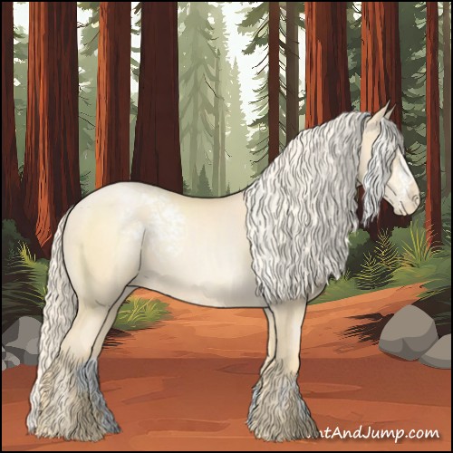 Horse Color:White Spotted Palomino Pearl 