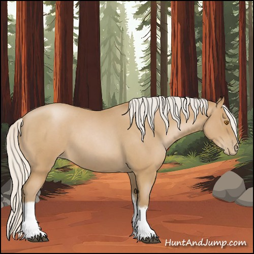 Horse Color:Silver Blue Roan Pearl Tobiano Frame 