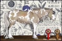 Horse Color:White Spotted Silver Brown Dun Sabino