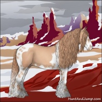 Horse Color:Gold Champagne Splash Tobiano 