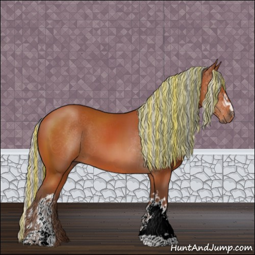 Horse Color:Painted Silver Brown 