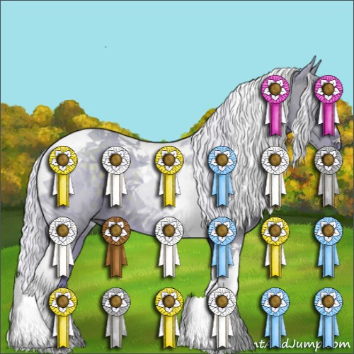 Horse Color:Watercolor Silver Grullo Tobiano 