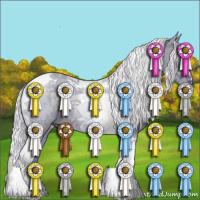 Horse Color:Watercolor Silver Grullo Tobiano 