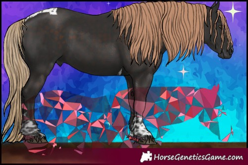 Horse Color:Liver Chestnut Tobiano 