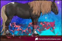 Horse Color:Liver Chestnut Tobiano 