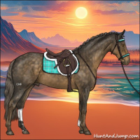 Horse Color:Chocolate Palomino Roan 