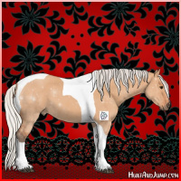 Horse Color:Silver Bay Dun Tobiano 