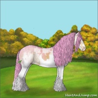 Horse Color:Watercolor White Spotted Brown Ice Splash