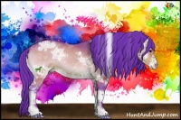 Horse Color:Watercolor White Spotted Brown Ice Onyx