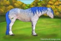Horse Color:Watercolor White Spotted Brown Ice