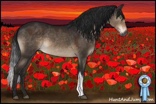 Horse Color:Gray Brown Dun Mushroom