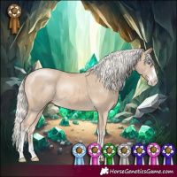 Horse Color:Cremello Sabino 