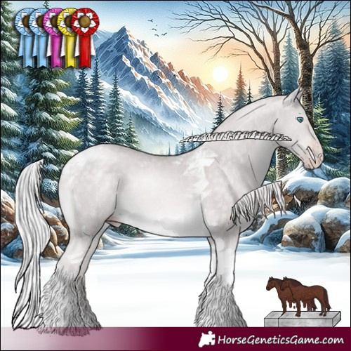 Horse Color:Platinum Chocolate Silver Sable Cream Champagne Tobiano Rabicano