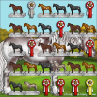 Horse Color:White Spotted Chocolate Silver Blue Onyx Chinchilla 