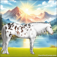 Horse Color:White Spotted Brown Appaloosa