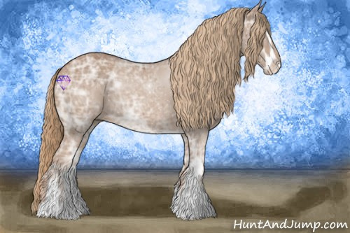 Horse Color:Chestnut Ice Sabino 