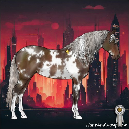 Horse Color:White Spotted Silver Brown 