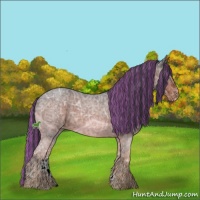 Horse Color:Painted Bay Ice Roan Varnish 