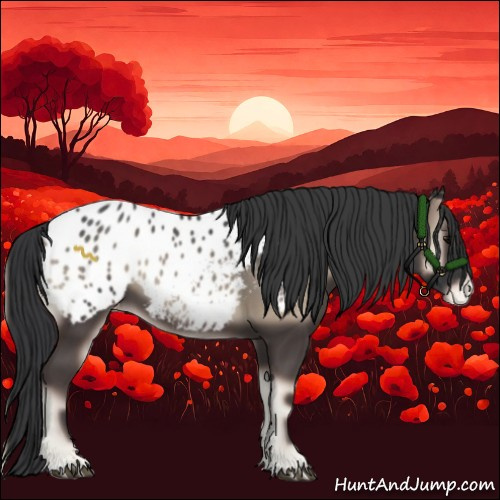 Horse Color:Blue Onyx Sabino Appaloosa 