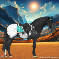 Horse Color:Black Appaloosa