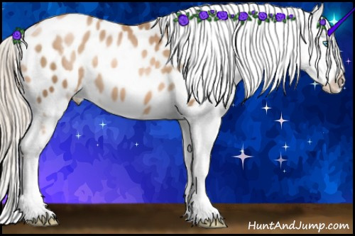 Horse Color:Chocolate Palomino Pearl Sabino Blanket 
