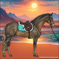 Horse Color:Chocolate Palomino Roan 