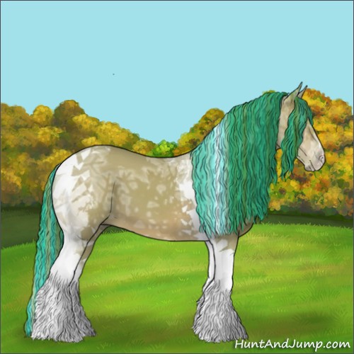 Horse Color:Painted Watercolor Bay Ice Tobiano 