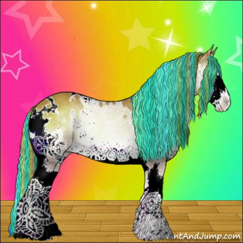 Horse Color:Painted White Spotted Red Onyx Splash 