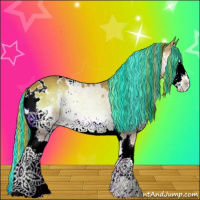 Horse Color:Painted White Spotted Red Onyx Splash 