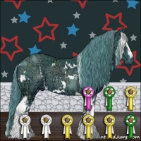 Horse Color:Watercolor White Spotted Liver Chestnut Ice 