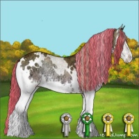 Horse Color:Painted White Spotted Silver Bay Ice Onyx Splash 