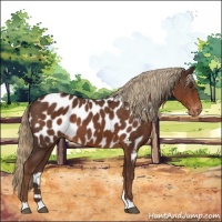 Horse Color:Liver Chestnut Near Leopard 
