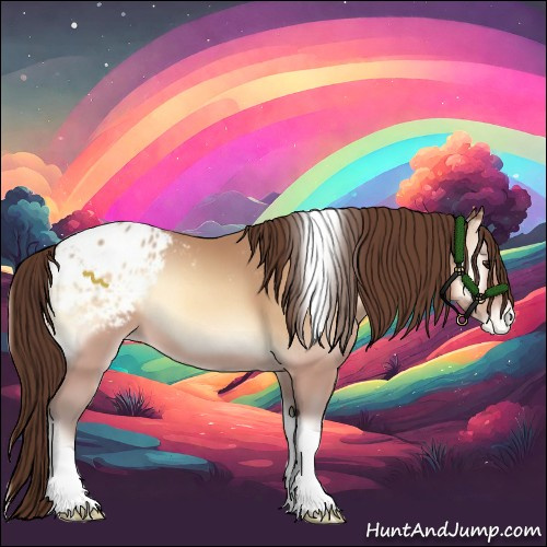 Horse Color:Amber Champagne Onyx Tobiano Appaloosa 