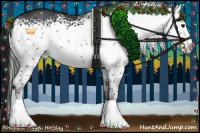 Horse Color:White Spotted Black