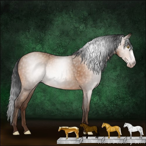 Horse Color:Gray Sable Champagne 