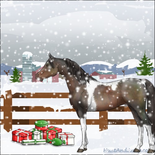 Horse Color:Liver Chestnut Tobiano 