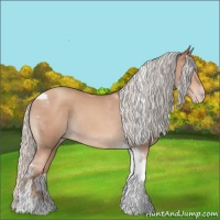 Horse Color:Silver Sable Champagne Tobiano Rabicano 