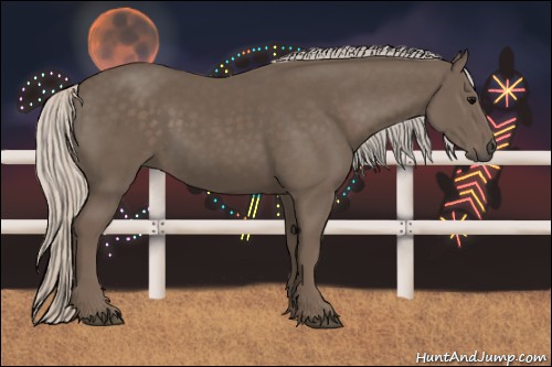 Horse Color:Silver Black 