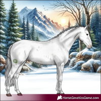 Horse Color:Brown Dun Sabino 