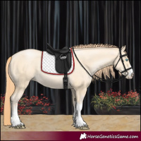 Horse Color:White Spotted Classic Cream Champagne Pearl 