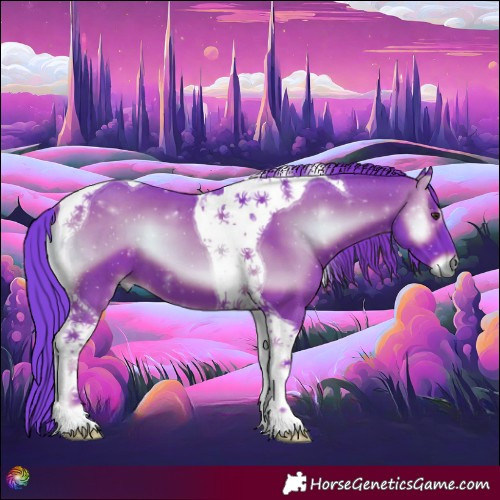 Horse Color:Watercolor Red Onyx Tobiano