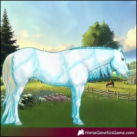 Horse Color:Thunderstruck Amber Cream Champagne Dun Varnish 