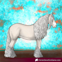 Horse Color:White Spotted Cremello 