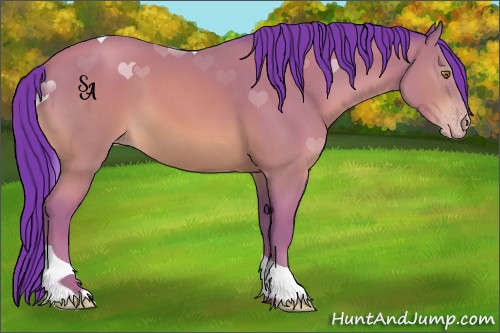 Horse Color:Watercolor Sable Cream Champagne Tobiano