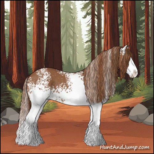 Horse Color:White Spotted Chestnut Splash 