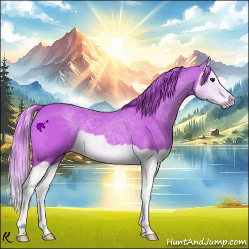 Horse Color:Watercolor Chestnut Splash 