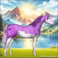 Horse Color:Watercolor Chestnut Splash 